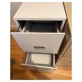 Two Metal Lateral  File Cabinets for Letter Sized Paperwork