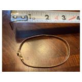 14 carat Gold Italy Bracelet with White, Yellow and Rose Gold