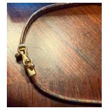 14 carat Gold Italy Bracelet with White, Yellow and Rose Gold