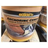 QUIKRETE Lot of 8 Buckets of- 20 lb. Anchoring Cement
