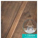 Large Quantity of LVP Flooring Transition Strips (at least 70 pieces) 78-3/4" in Length