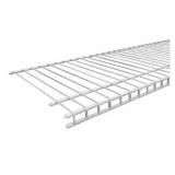 CLOSETMAID Lot of 180- SuperSlide 144 in. L x 12 in. D White Wire Closet Shelves