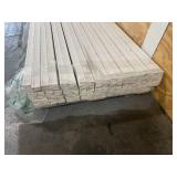 CMPC Lot of 27 Bundles of- WM 356 11/16 in. D x 2 1/4 in. W x 168 in. L Pine Wood Primed Finger-Jointed Casing Pro Pack 168 LF (12-Pieces Per Bundle)