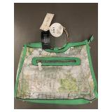 Le Miel 3-in-1 Vegan Handbag Set with Floral Mesh Design