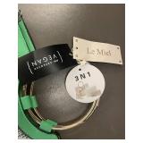 Le Miel 3-in-1 Vegan Handbag Set with Floral Mesh Design