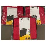 Set of 5 V7 Red Attache Cases for iPad