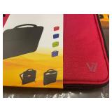 Set of 5 V7 Red Attache Cases for iPad