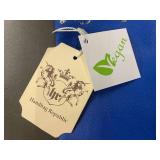 Set of Vegan Handbags: Blue with Silver Design and Mint with Pearl Handle