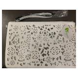 Set of 3 Sequin and Faux Leather Wristlets by Handbag Republic