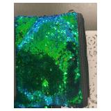 Set of 3 Sequin and Faux Leather Wristlets by Handbag Republic