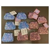 Set of 11 Colorful Sequin Coin Purses