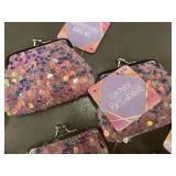 Set of 11 Colorful Sequin Coin Purses