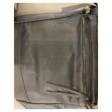 2 Black Leather Handbag with Dual Compartments