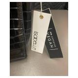 Isabelle PETA Approved Vegan Black Handbag and Matching Clutch Set