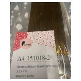 Set of 2 Packs Pomei Christmas Gusset Candy Bags 3.9 x 7 in