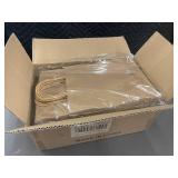 Bulk Pack of 100 Brown Kraft Paper Bags with Handles