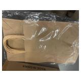 Bulk Pack of 100 Brown Kraft Paper Bags with Handles
