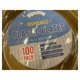 Set of 200 Disposable Plastic Plates - 9 inch and 7 inch