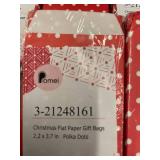 800 Christmas Flat Paper Gift Bags in Various Designs