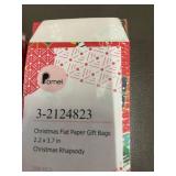 800 Christmas Flat Paper Gift Bags in Various Designs