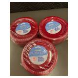 Set of 300 Disposable Plastic Plates 7-Inch