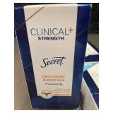 Lot of 4 Secret Clinical Strength 48 HR Antiperspirant Deodorants