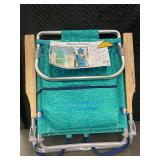 Tommy Bahama Backpack Beach Chair with Cooler Pocket and Hardwood Arms