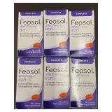 Eight Boxes of Feosol Complete Iron Supplement 30 Caplets Each