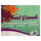 Set of 5 Daveliou 10" x 10" Wood Panels for Artists