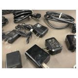 Lot of 15 Assorted Power Adapters and Cables