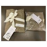 Set of 2 Euro Shams in 100% French Linen