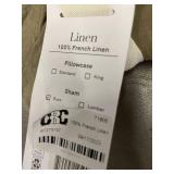 Set of 2 Euro Shams in 100% French Linen