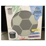 Soccer Ball Themed Collapsible Storage Ottoman