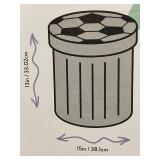 Soccer Ball Themed Collapsible Storage Ottoman