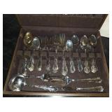 66 piece silverware set with box