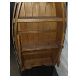 Handcrafted wooden rowboat/skiff