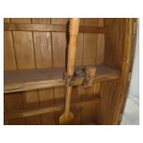 Handcrafted wooden rowboat/skiff