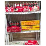 Coca-Cola Collectibles! Holiday limited edition bottles, old crates, cardboard cases and 4 holiday coasters