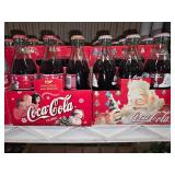 Coca-Cola Collectibles! Holiday limited edition bottles, old crates, cardboard cases and 4 holiday coasters