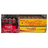 Coca-Cola Collectibles! Holiday limited edition bottles, old crates, cardboard cases and 4 holiday coasters