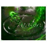 3 Vintage decorative opalescent dishes