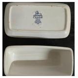 Churchill Blue Willow Ceramic butter dish