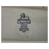 Churchill Blue Willow Ceramic butter dish