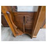 Vintage headboard w/ mirror and shelves