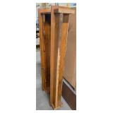 Vintage headboard w/ mirror and shelves