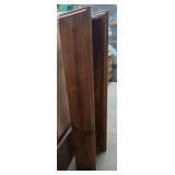 Vintage headboard w/ mirror and shelves