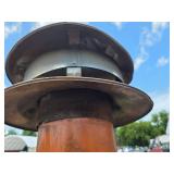 Retro MCM orange fireplace