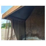 Retro MCM orange fireplace