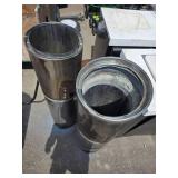 Retro MCM orange fireplace