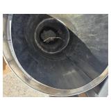 Retro MCM orange fireplace